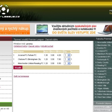 PremierLeague.cz 2007-2008