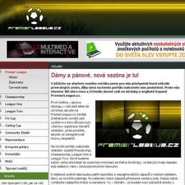 PremierLeague.cz 2007-2008
