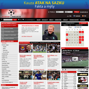 Kampaň SAZKA na portále Premier League.cz