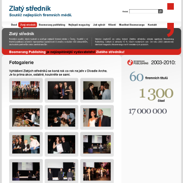 Microsite Zlatý středník.cz
