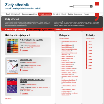 Microsite Zlatý středník.cz