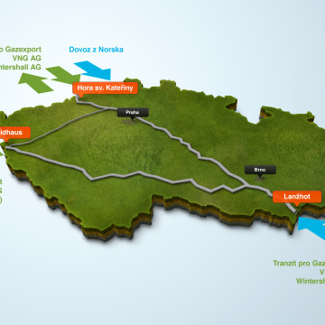 ČEZ - Infografika pro magazín ŠŤÁVA - plynovod